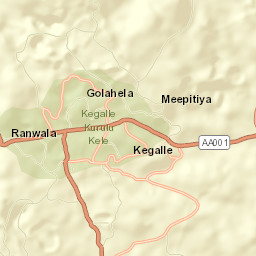 Kegalle Street Map