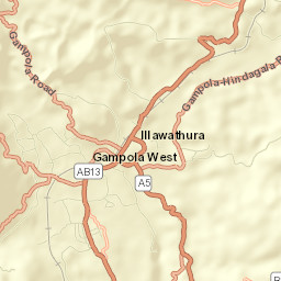 Gampola Street Map