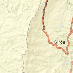 Girón Street Map
