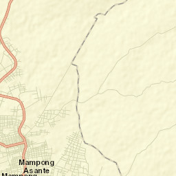 Mampong Street Map