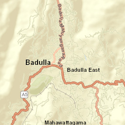 Badulla Street Map