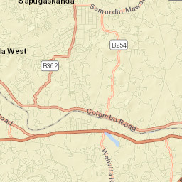 Kaduwela Street Map