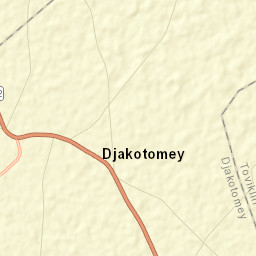 Djakotomey Street Map