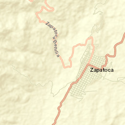 Zapatoca Street Map