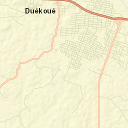 Duekoué Street Map