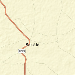Sakété Street Map