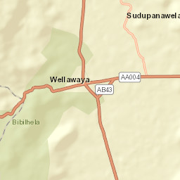 Wellawaya Street Map