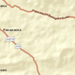 Ratnapura District Street Map