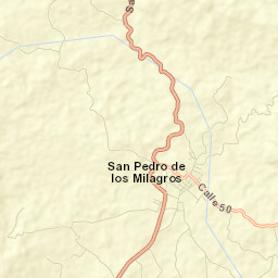 San Pedro de los Milagros Street Map