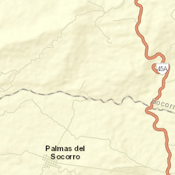 Palmas del Socorro Street Map