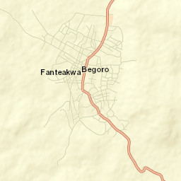 Begoro Street Map