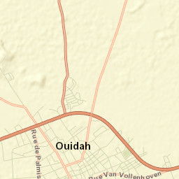 Ouidah Street Map