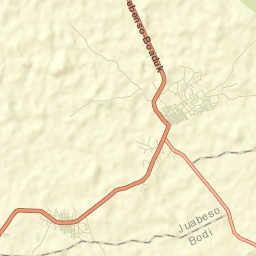 Juaboso Street Map