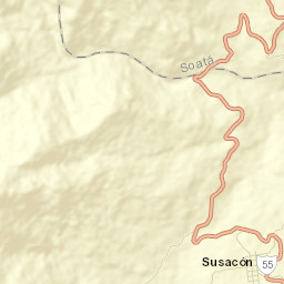Susacón Street Map
