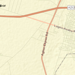 Agbor Street Map
