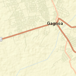 Gagnoa Street Map