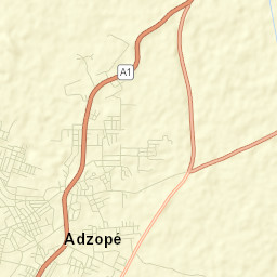 Adzopé Street Map