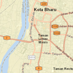 Kota Bharu Street Map