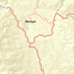 Amagá Street Map