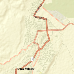 Arba Minch Street Map