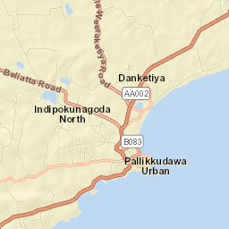 Tangalle Street Map