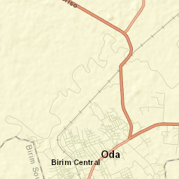 Akim Oda Street Map
