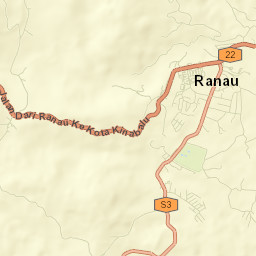 Ranau Street Map