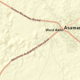 Asamankese Street Map