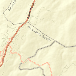 Aburi Street Map