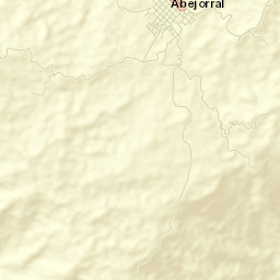 Abejorral Street Map