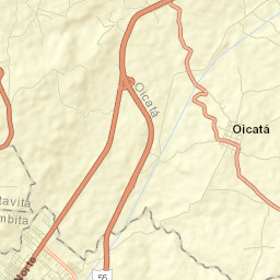 Oicatá Street Map