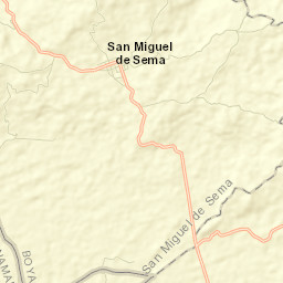 San Miguel de Sema Street Map