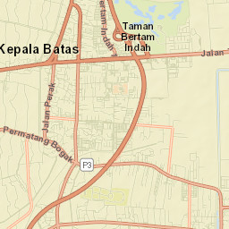 Kepala Batas Street Map
