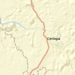 Cértegui Street Map