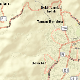 Kampung Sungai Ara Street Map