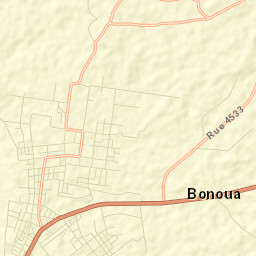 Bonoua Street Map