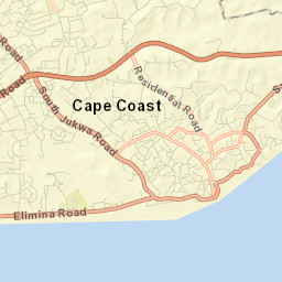 Cape Coast Street Map