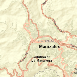 Manizales Street Map