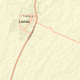 Lérida Street Map