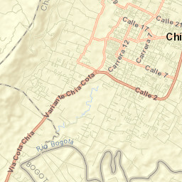 Chía Street Map