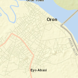 Esuk Oron Street Map