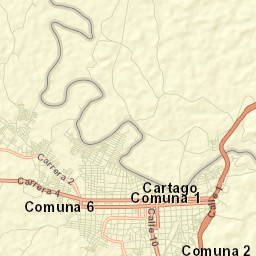Cartago Street Map
