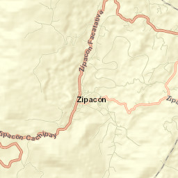 Zipacón Street Map