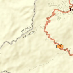 Tanah Rata Street Map