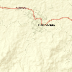 Caicedonia Street Map