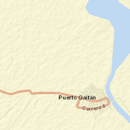 Puerto Gaitán Street Map