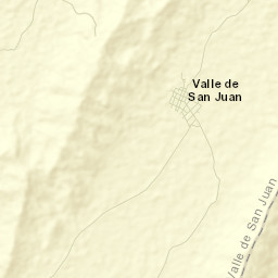 Valle de San Juan Street Map