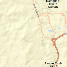 Raub Street Map