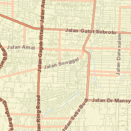 Sunggal Street Map