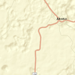 Akono Street Map